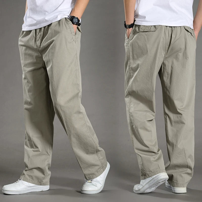 Men’s Cotton Cargo Pants – Lightweight & Stylish for Summer & Spring