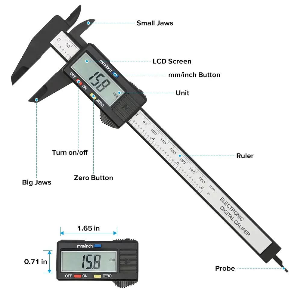 150mm/100mm Electronic Digital Caliper | Micrometer Measuring Tool | Digital Ruler - hookupcart - 150mm/100mm Electronic Digital Caliper | Micrometer Measuring Tool | Digital Ruler -  -  - #tag4# - #tag3# - 150mm/100mm Electronic Digital Caliper | Micrometer Measuring Tool | Digital Ruler - hookupcart