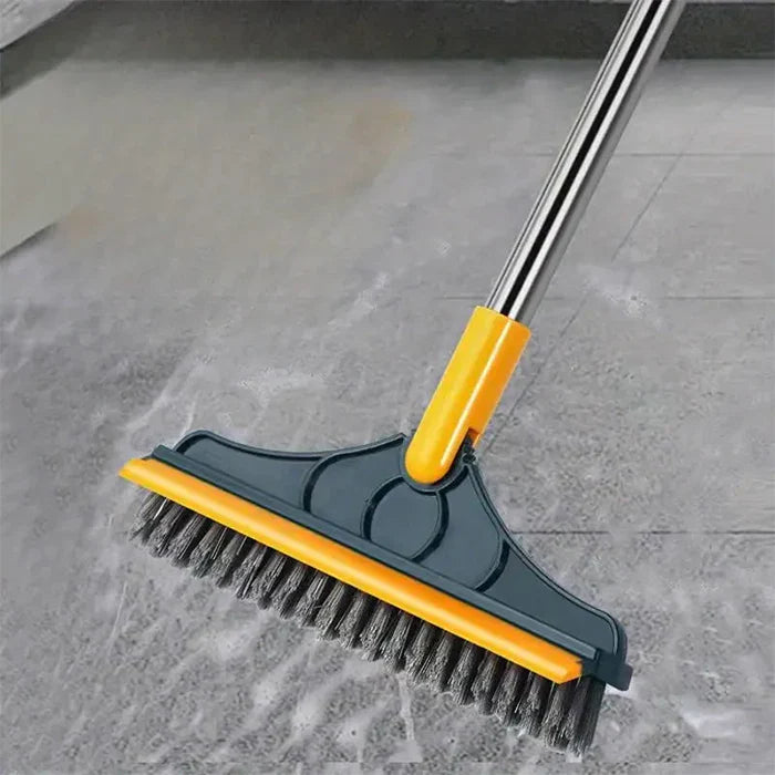 Rotating Floor Scrub Brush | 2 In 1 for Bathroom and Kitchen Floor Cleaning