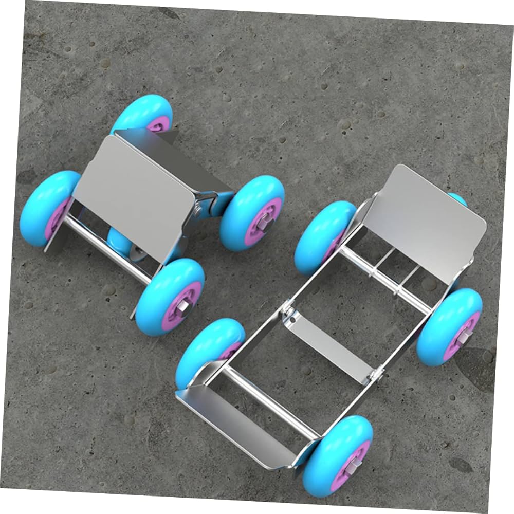 Motorcycle Scooters Flat Tire Booster Trolley | Self-Rescue Trailer with 5 Wheels