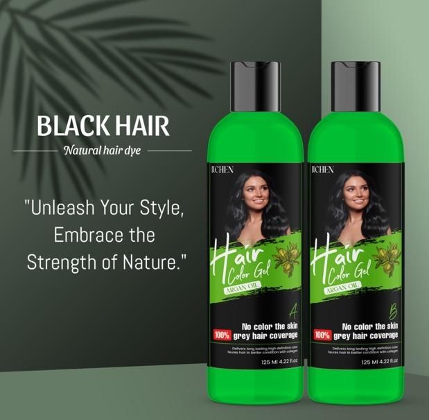 3 In 1 Hair Color Gel✨(Argan Oil) 250 ml x 2 = 500 ml |🔥(Buy 1 Get 1 Free)