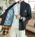 Cheongsam Denim Shirt for men, Chinese style Denim Jacket - hookupcart - Cheongsam Denim Shirt for men, Chinese style Denim Jacket -  -  - #tag4# - #tag3# - Cheongsam Denim Shirt for men, Chinese style Denim Jacket - hookupcart