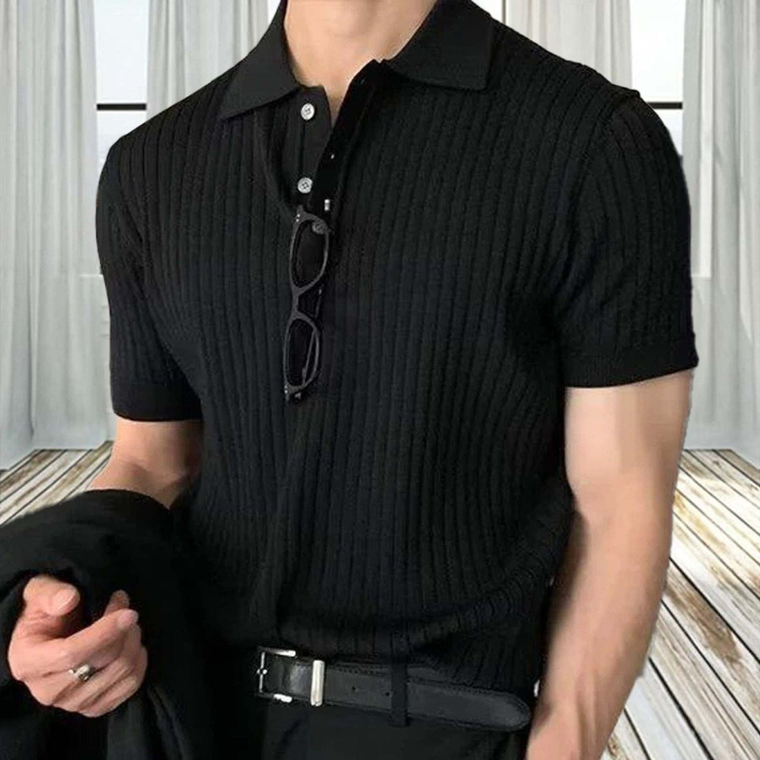 Knitted Polo T-Shirt for Men | Summer Trendy Short Sleeve Polo Shirt